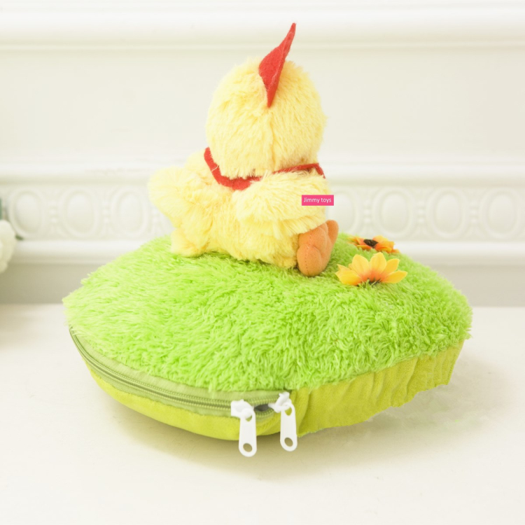 Jouets en peluche mignons de poulet de pelouse (2)