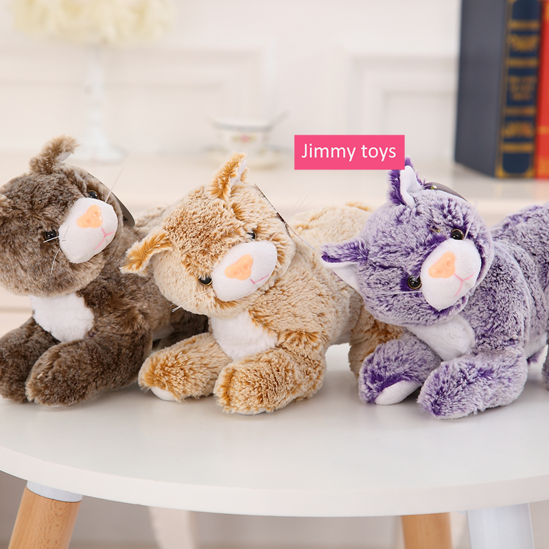 Simulated khi dyed kitten khoom plush cov khoom ua si (1)