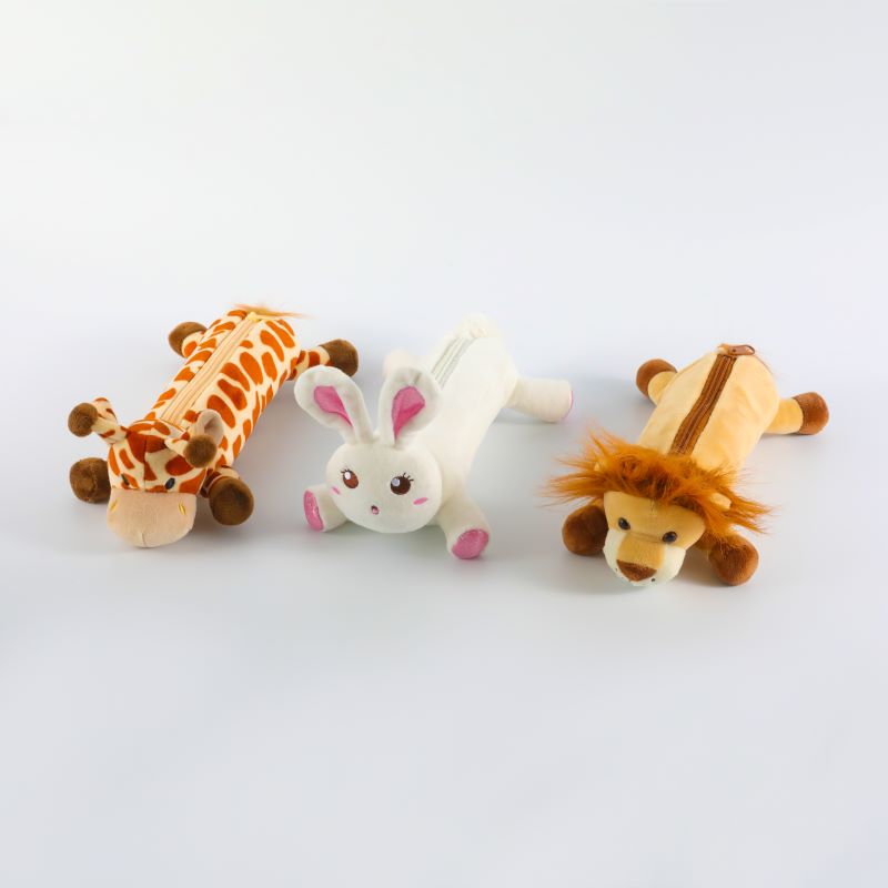 Մեծածախ Cartoon Cute Plush Creative Animal Pencil Case (1)