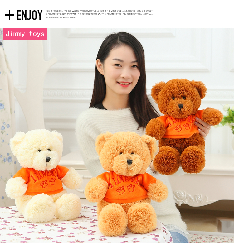 Customized logo plush toy bear  (2)