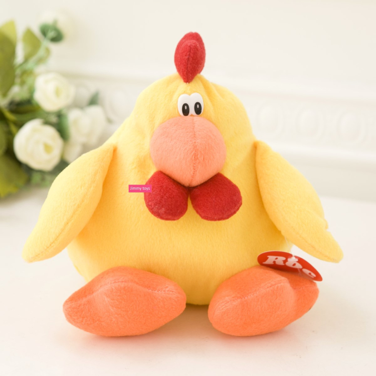 Hot selling cute yellow chicken stuffed plush toys (2)